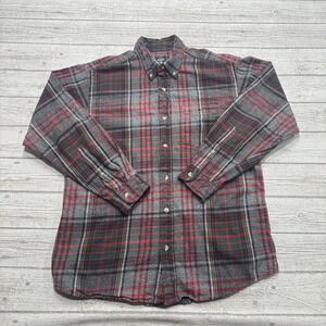 RedHead Flannel Shirt Men's L Red Buffalo Plaid Long Sleeve Button Down Workwear